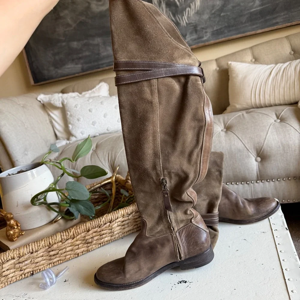 N.D.C Gerda High OTK Riding Boots 36 Leather Tall Brown Over The Knee Equestrian